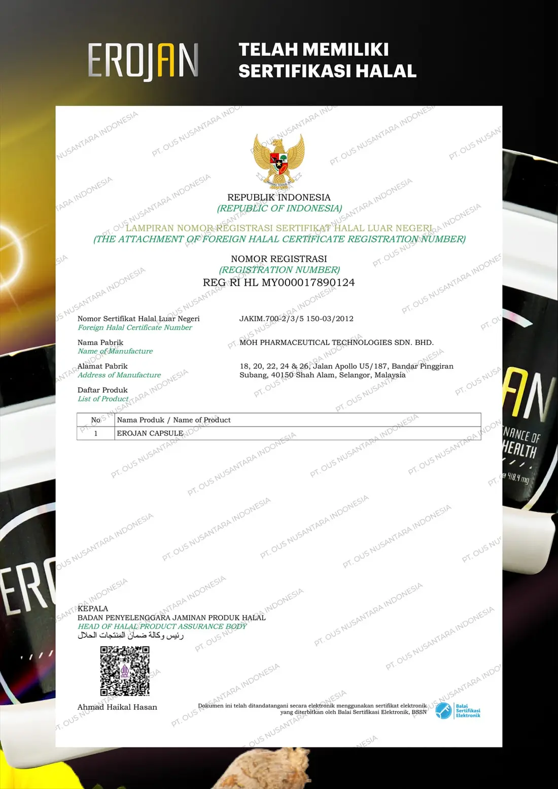 Sertifikat Halal EROJAN, halaman 2